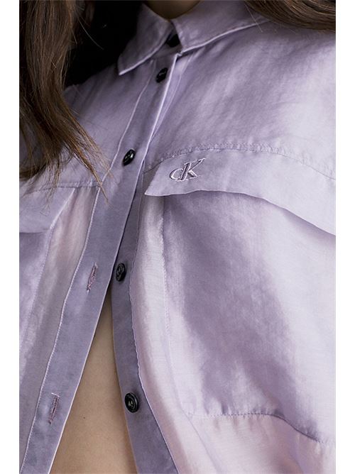 sheer long sleeve shirt CALVIN KLEIN JEANS | J20J221355PC1